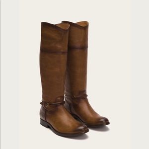 Frye Melissa Seam Tall leather boots. Size 8.5.